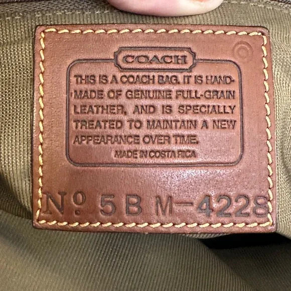 Coach Sheridan Mariel Navy Blue Pebbled Leather Dome Satchel Bag 4228 Vintage - Picture 5 of 16